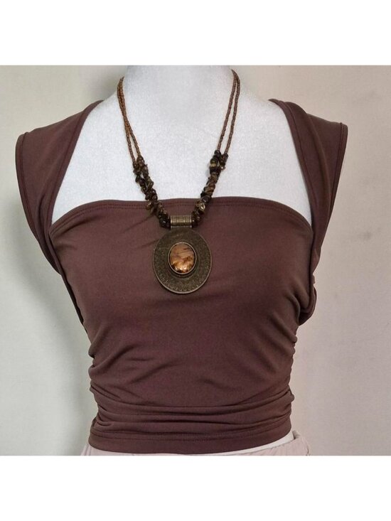SHEIN Tops - *TOP ONLY*⭐️ Brand: Shein📏 Size: M🎉 Brown square...